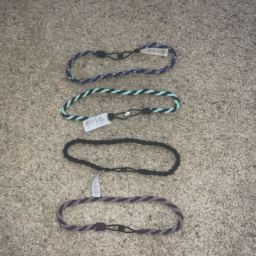 ~never worn~ lululemon headbands (set of 4)